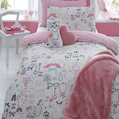 Star by Julien Macdonald Kids' pink fashion duvet cover and pillow case set